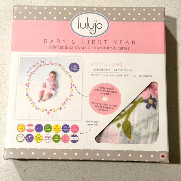 Baby's 1st Year Milestone Blanket - Isn't She Lovely - Picture 1 of 3